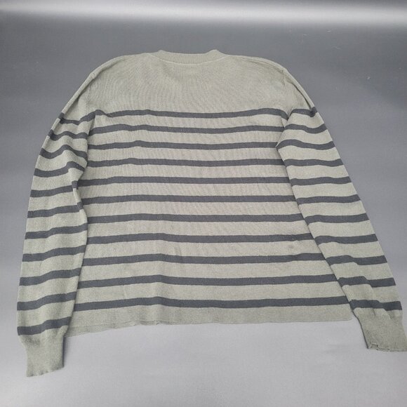 Organic John Patrick Striped Cashmere Sweater Medium - Picture 2 of 6